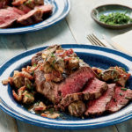 Beef Tenderloin Steaks with Seared Mushrooms and Red Wine