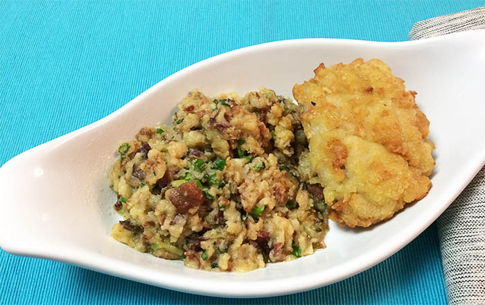 Crispy Skillet Loaded Smashed Potatoes