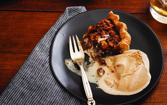 Bacon-Maple Walnut Pie and Malt Frozen Custard · Faith Middleton's Food Schmooze