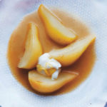 Buttery Spiced Poached Pears. Excerpted from Mad Hungry Family by Lucinda Scala Quinn (Artisan Books). Copyright © 2016. Photographs by Jonathan Lovekin.