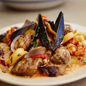 saveur_sicilian-seafood-stew-with-almonds-and-couscous_william-hereford_recipe