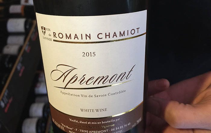 Apremont wine