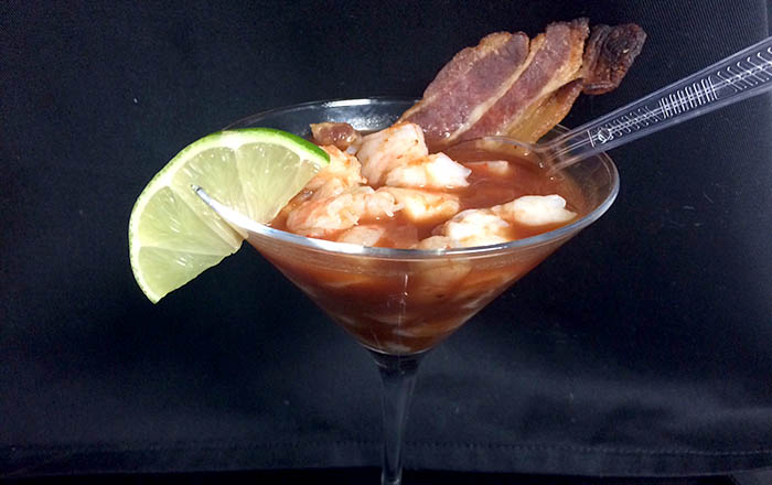 Food Schmooze Shrimp Cocktail Bloody Mary