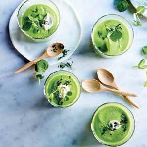 minty peas recipe from The Perfect Blend by Tess Masters