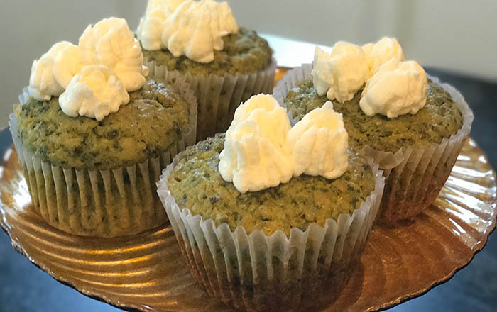 Kale and Orange Cupcakes with Orange Icing