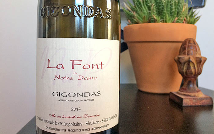 La Font de Notre Dame Gigondas red wine