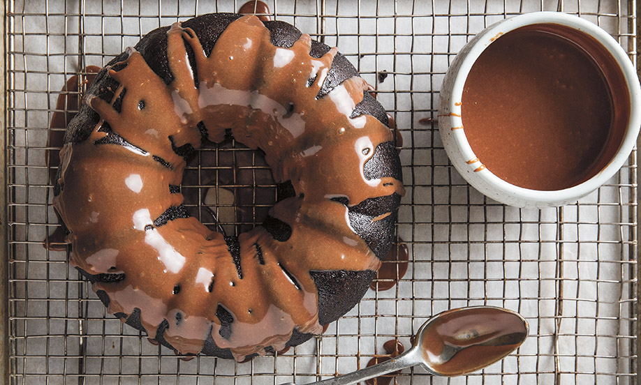 Chocolate Beet Cake with Chocolate-Orange Glaze · Faith Middleton's Food Schmooze