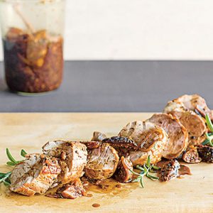 Secret Sauces_Fig and Balsamic Agrodolce_Pork Tenderloin_recipe_Photo by Stacey Cramp