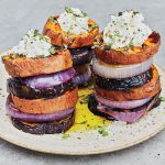 Sweet Potato–Eggplant Stacks with Lime Ricotta_recipe