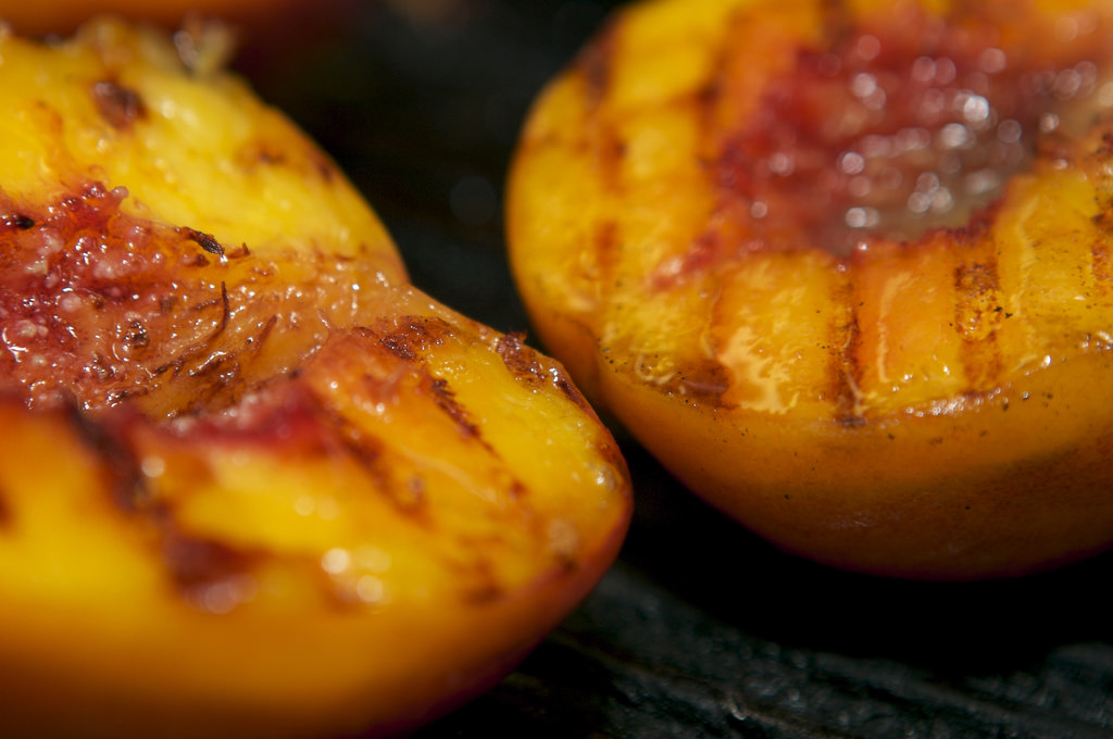 Faith’s Bourbon Glazed Peaches on the Grill · Faith Middleton's Food Schmooze