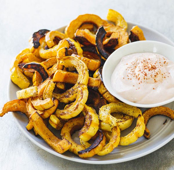 Delicata Squash Fries with Awesome Sauce · Faith Middleton's Food Schmooze