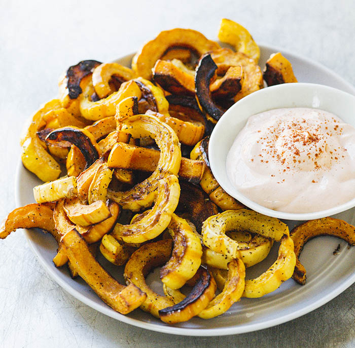 Sonja and Alex Overhiser_Delicata Squash Fries with Awesome Sauce_recipe