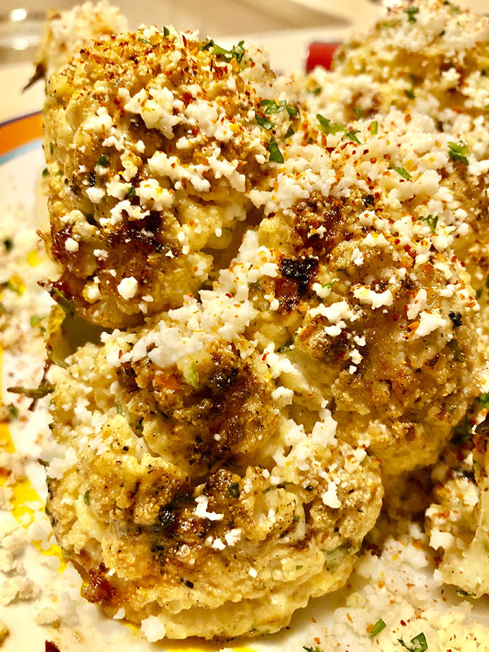 Alex's Mexican-Corn Inspired Grilled Cauliflower