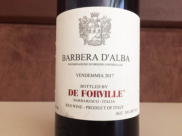 Barbera d Alba_De Forville_Barbaresco_red Wine