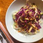 Carole Peck's Apple and Endive Salad with Pumpkin Seed Vinaigrette recipe