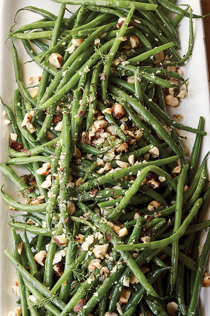 Ina Garten's Haricots Verts with Hazelnuts & Dill recipe