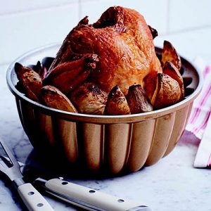 The Kitchen Shortcut Bible_Bistro Bundt-Pan Chicken with Shallots and Potatoes_recipe