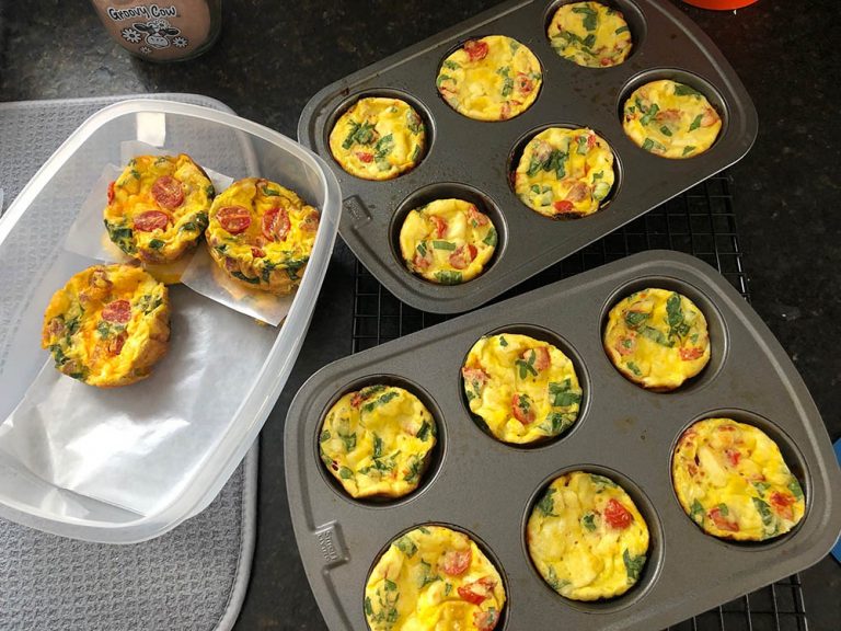 Bacon, Tomato & Cheese Egg Muffins · Faith Middleton's Food Schmooze