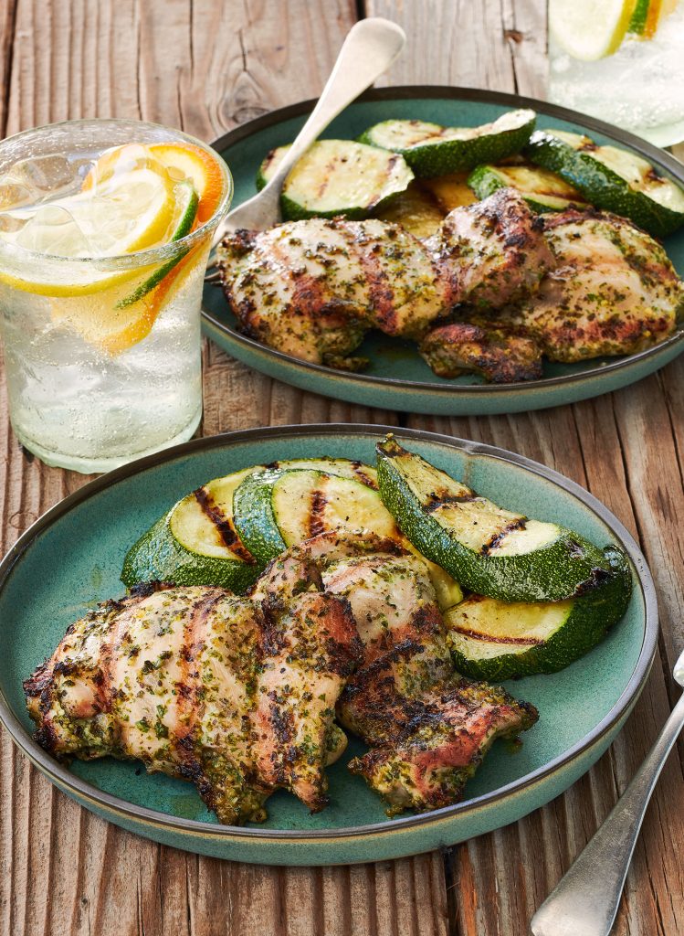 Tuesday Night Marinated Chicken Thighs recipe from Weber’s Ultimate Grilling © 2019 by Jamie Purviance. Photography © 2019 by Ray Kachatorian. Reproduced by permission of Houghton Mifflin Harcourt. All rights reserved